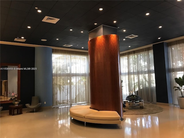 lobby with visible vents