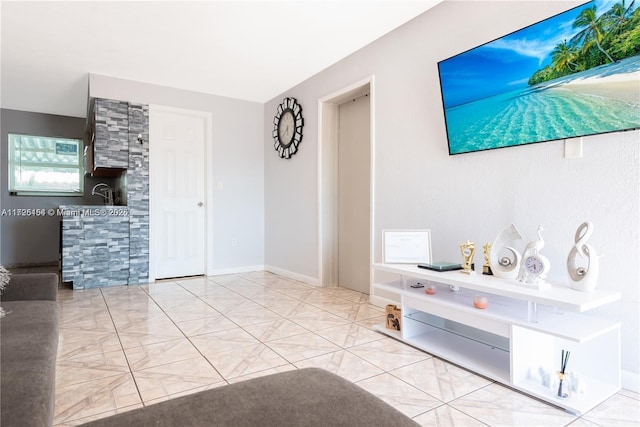 view of unfurnished living room