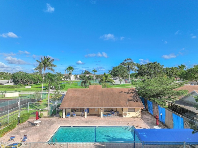 view of pool with a patio