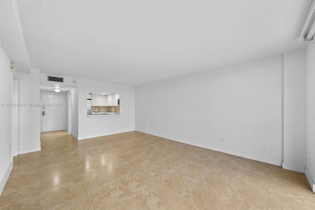 view of unfurnished living room