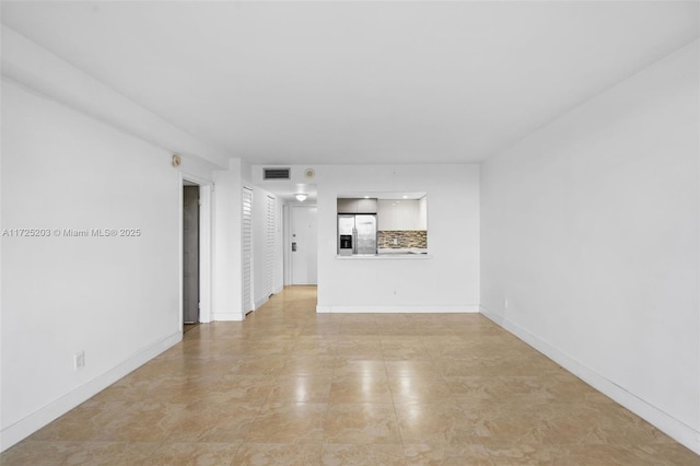 view of unfurnished living room