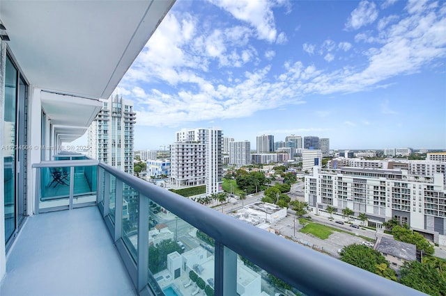 view of balcony