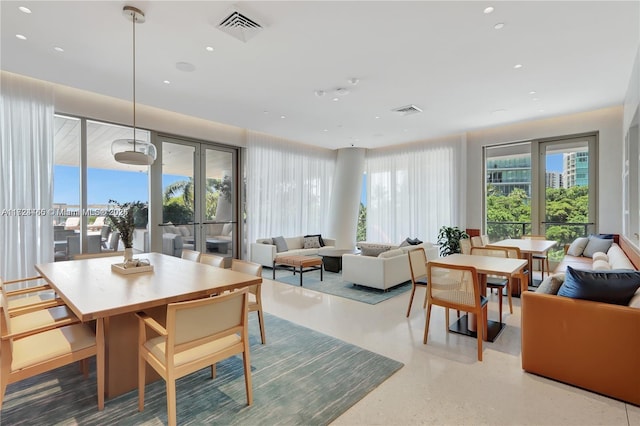 view of dining area