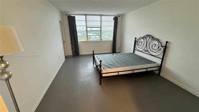 bedroom with a textured ceiling