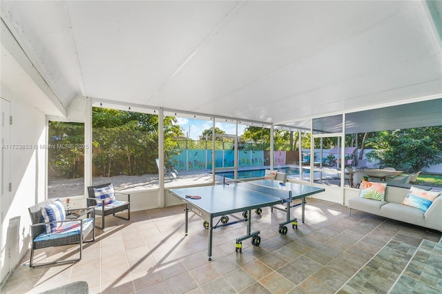 view of sunroom / solarium