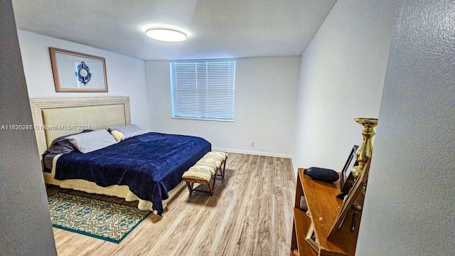 bedroom featuring wood-type flooring