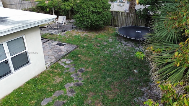 view of yard with a patio