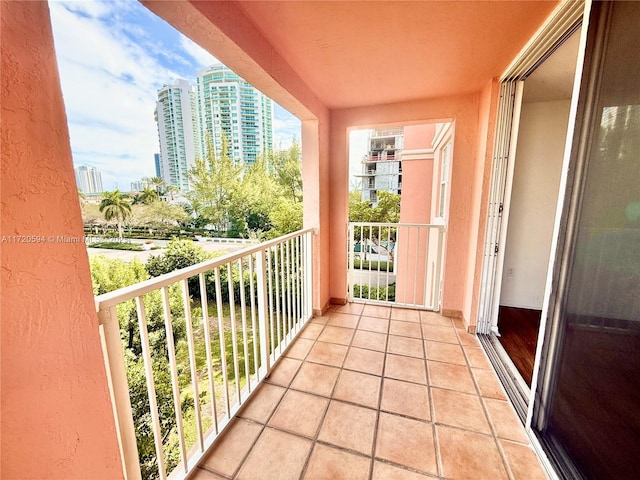 view of balcony