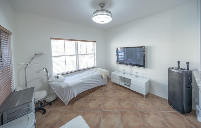 view of tiled bedroom