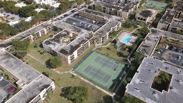 birds eye view of property