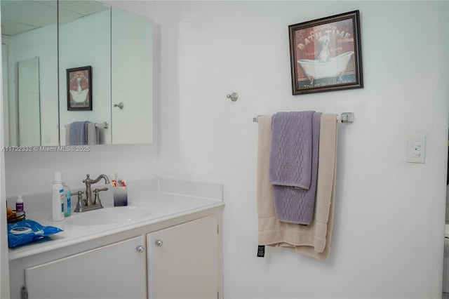 bathroom featuring vanity