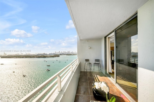 1330 W Ave Unit 1904, Miami Beach, FL 33139 - balcony with a skyline view and a water view
