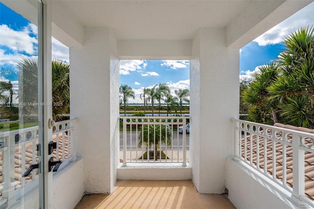 view of balcony