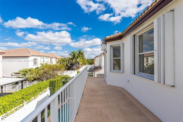 view of balcony