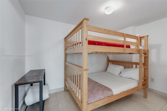 view of tiled bedroom