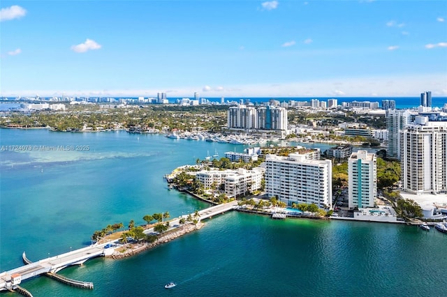 3 Island Ave Pha, Pha, Miami Beach, FL 33139 - birds eye view of property with a view of city and a water view