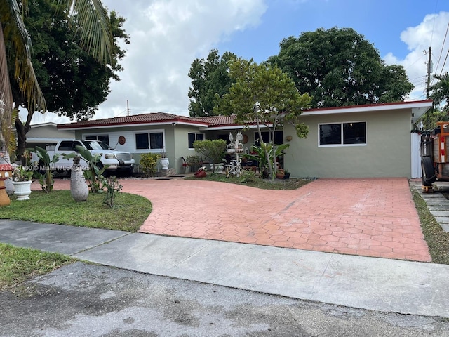 view of ranch-style home