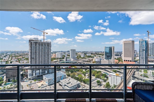 view of balcony