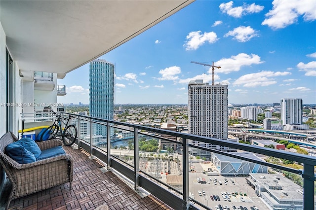 view of balcony