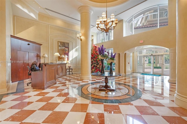 view of community lobby