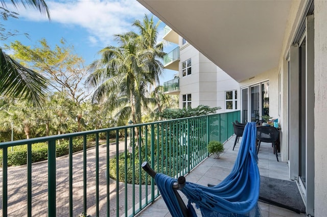 view of balcony