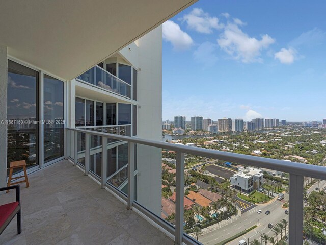 view of balcony