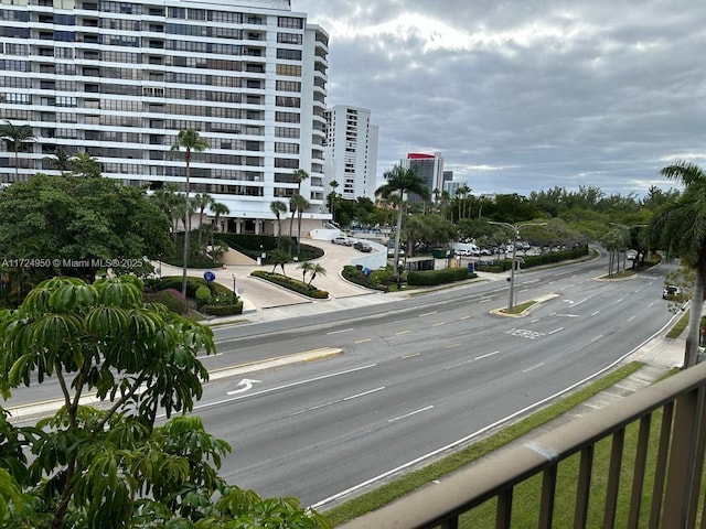 view of road