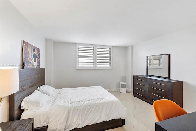 view of tiled bedroom