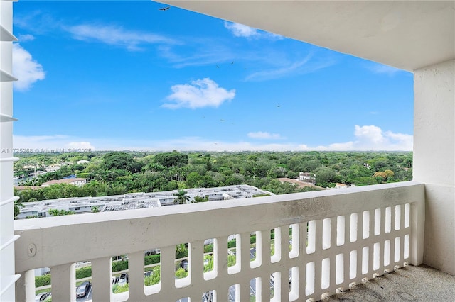 view of balcony