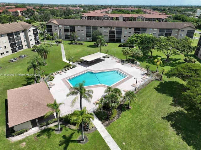 view of pool with a patio area