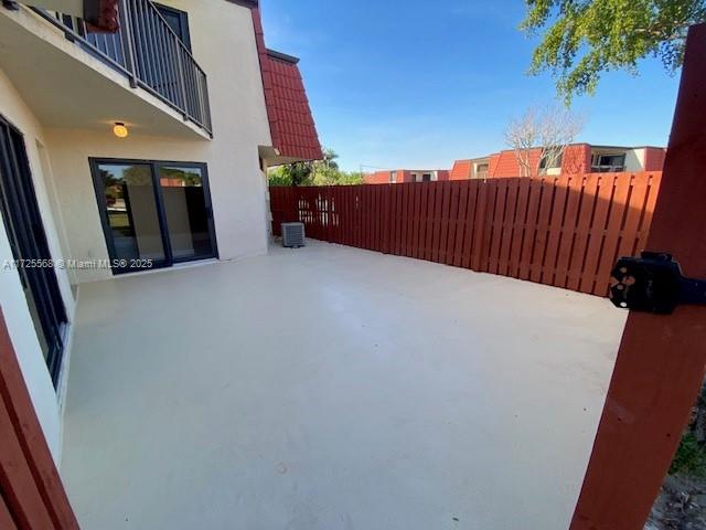 view of patio / terrace with central AC unit