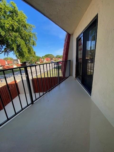 view of balcony