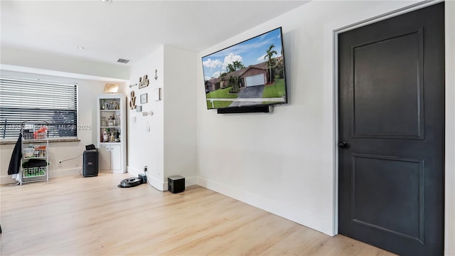 interior space featuring light wood-type flooring