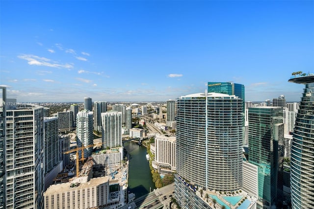 city view with a water view