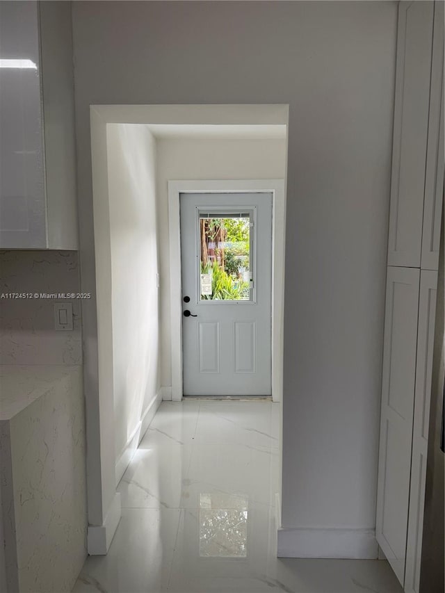 view of doorway to outside