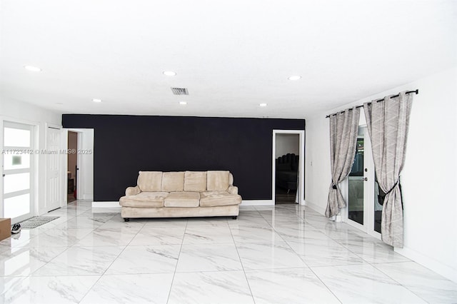 view of unfurnished living room