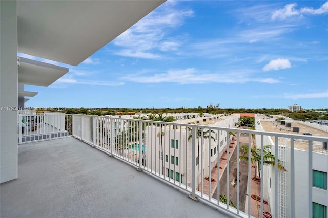 view of balcony