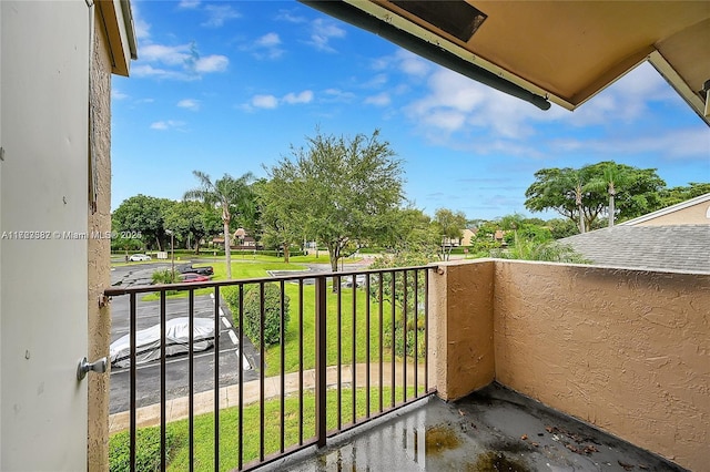 view of balcony