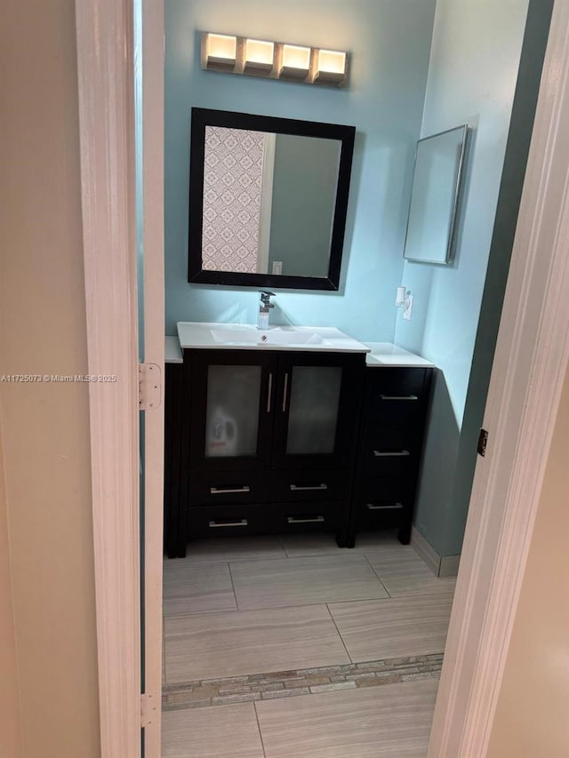 bathroom with vanity