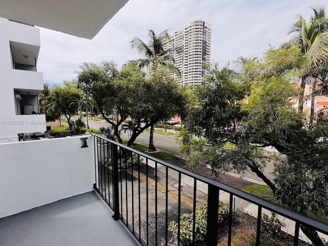 view of balcony