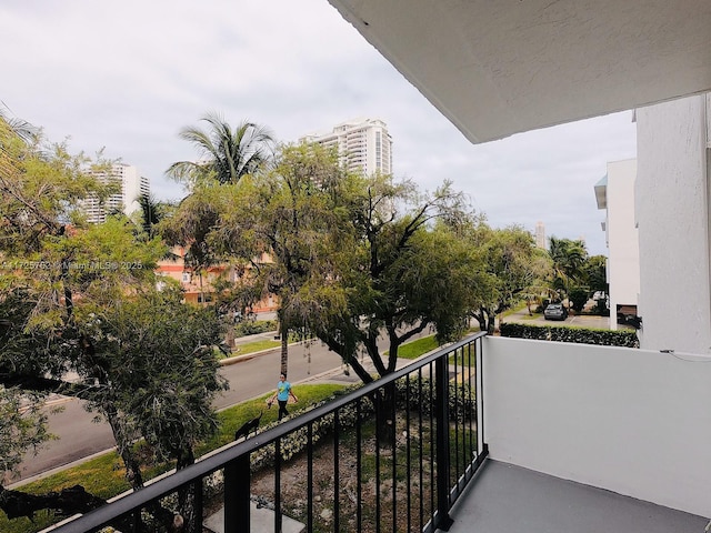 view of balcony