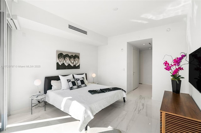 300 Biscayne Blvd Way Unit 2505, Miami, FL 33131 - bedroom with light marble finish floors