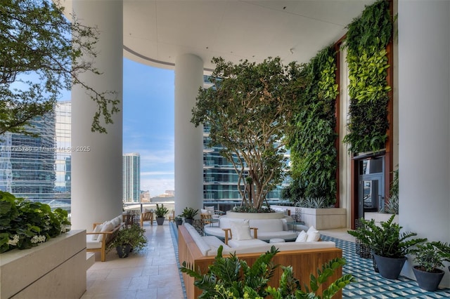 view of patio / terrace with outdoor lounge area