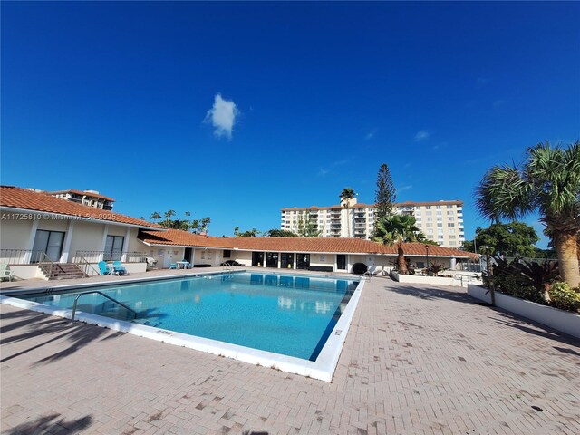 view of pool with a patio