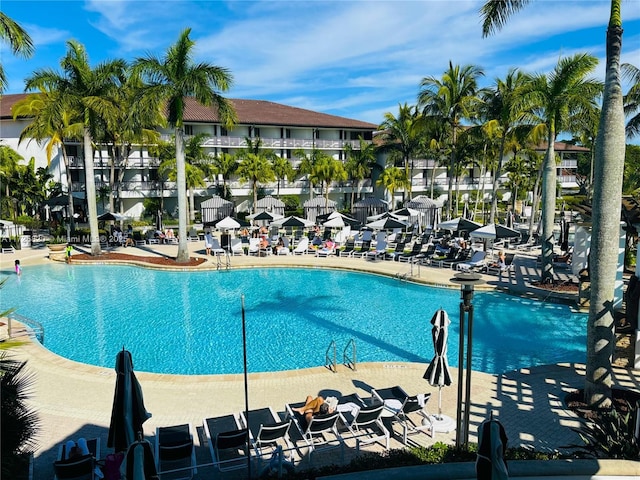 view of community pool