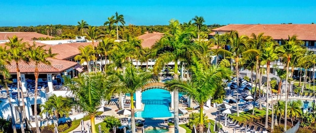 1 E Balfour Rd E, Palm Beach Gardens, FL 33418 - drone / aerial view of a pool