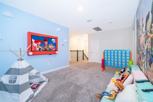 playroom featuring carpet floors