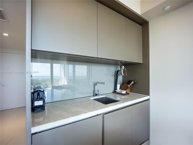 kitchen featuring sink