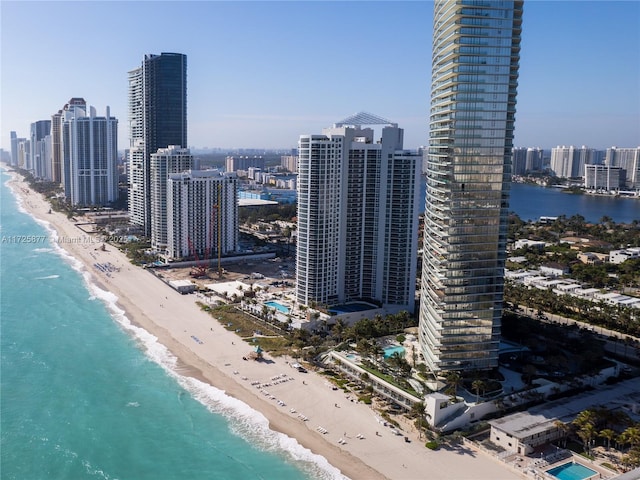 city view with a beach view and a water view