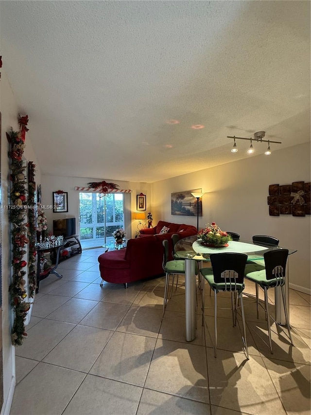 view of tiled living room